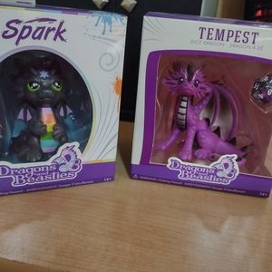 Vinyl dragon figures